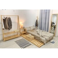 Giường pallet Gỗ mới - Gỗ thông dày chắc chắn 1m -1m8 PL02