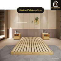 Giường Pallet Gỗ Thông Cao 9cm – Thiết Kế Gấp Gọn, Chắc Chắn HOMDECOR