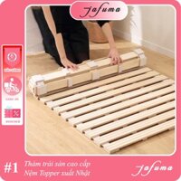 Giường Pallet gỗ thông giá rẻ, giường pallet cuộn 1m6 -1m-1m4-1m8 tiện lợi , an toàn