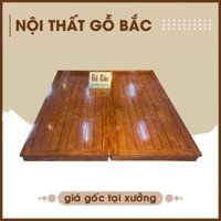 Giường phản bệ chân hộp gỗ giàng hoặc gỗ quế tùy chọn, bền bỉ cùng năm tháng, thiết kế tiện lợi