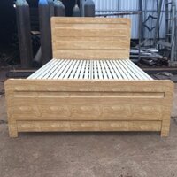 Giường sắt 1 mét bằng sắt hộp vuông giả gỗ tháo lắp đơn giản giá rẻ HCM - Giường sắt 1m