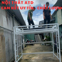 Giường sắt 1 tầng - giường kiểu 1 tầng khung hộp cao cấp 1m 1m2 1m4 1m6 dài 2m ATD giao lắp