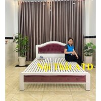 Giường sắt 1m 1m2 1m4 1m6 1m8x2m giường sắt hộp cao cấp 5x10- Bh 2 năm bền chắc chắn