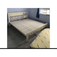 Giường sắt 1m 1m2 1m4 1m6 1m8x2m giường sắt hộp cao cấp 4x8- Bh 2 năm giao hàng lắp ráp tận nơi HCM