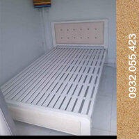 Giường sắt 1m2 hộp vuông giá rẻ