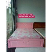 Giường sắt 1m2 x 2m kiểu gỗ