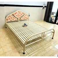 Giường sắt 1m6, 1m8 sơn tĩnh điện sắt dày 5 jem, 3 người nằm thoải mái, giao hỏa tốc HCM,BD,ĐN