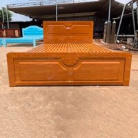 Giường sắt 1m8 bằng sắt hộp vuông cao cấp giả gỗ đẹp giá rẻ TPHCM - Giường sắt 1m8