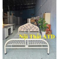 Giường sắt 1m8x2m 1m6x2m 1m4x2m 1m2x2m giường sắt hộp cao cấp 4x8- Bh 2 năm giao hàng tận nơi lắp ráp nhanh đơn giản