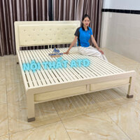 Giường sắt 1m8x2m 1m6x2m 1m4x2m 1m2x2m giường sắt hộp cao cấp 4x8- Bh 2 năm giao hàng tận nơi lắp ráp nhanh chóng