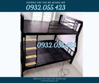 Giường sắt 2 tầng 1m2 1m6 hộp vuông