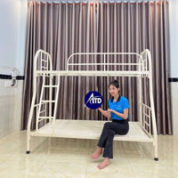 Giường sắt 2 tầng chịu lực tốt/giường tầng sắt giá rẻ 1m6 1m4 1m2 1m 80cm dài 2m lắp ráp dễ dàng