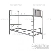 Giường sắt 2 tầng có bàn học – AMTH 05