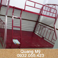 Giường sắt 2 tầng lệch 1m4 x 1m6 x 2m