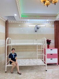 Giường sắt 2 tầng ngang 1m X2M Đại Thành