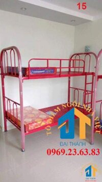 GIƯỜNG SẮT 2 TẦNG NGANG 1M2X2M