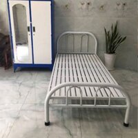 Giường sắt bệnh nhân y tế và bệnh viện đơn 0.8m 1m 1m2 một người nằm - Giường sắt