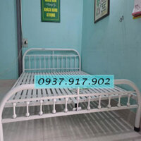 Giường sắt bi 1m8x2m - Giường sắt 1m8x2m - Giường sắt giá rẻ rộng 1m8 kiểu bi - Giường ngủ sắt kiểu bi 1m8