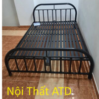 GIƯỜNG SẮT BI ĐEN - GIƯỜNG NGỦ SẮT TRÒN NHIỀU KÍCH THƯỚC 80CM 1M 1M2 1M4 1M5 1M8 GIÁ RẺ FREESHIP HCM, BD