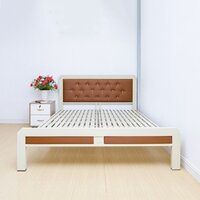 Giường sắt bọc nệm 1mx2m