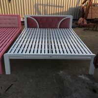 Giường sắt chân cao 0.8m 1m 1m2 1m4 1m6 1m8 2m đẹp giá rẻ free ship HCM - Giường sắt