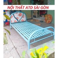 GIƯỜNG SẮT ĐƠN 1 NGƯỜI - GIƯỜNG NGỦ SẮT NHIỀU KÍCH THƯỚC NGANG 80CM 1M 1M2 1M4 1M6 1M8 DÀI 2M MÀU XANH GIÁ RẺ TẠI XƯỞNG