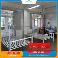 Giường sắt đơn 1m x 2m dành cho công nhân - Nội Thất Tân Hòa Phát