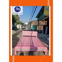 giường sắt đơn 1m2 cho 1-2 người nằm, dày dặn, chắc chắn, không chiếm diện tích phòng ngủ