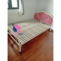 Giường sắt đơn 1m2 dài 2m giá rẻ_giao hàng lắp ráp miễn phí