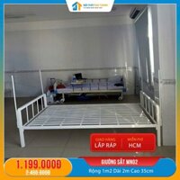 Giường sắt đơn 1m2 x 2m dành cho công nhân - Nội Thất Tân Hòa Phát