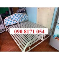 giường sắt đơn, giường 80cm 1m 1m2 1m4 1m6 1m8 dài 2m sắt dày dặn, hàng new 100%