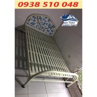 Giường sắt đơn giường ngủ ngang 80cm 1m dài 2m cứng cáp 1 người nằm
