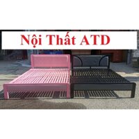 Giường sắt gấp gọn dài 2m ngang 1m2 1m4 1m6 1m8 sơn tĩnh điện cao cấp - Ship hỏa tốc hcm,BD