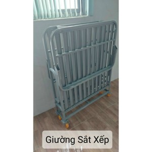 Giường sắt giả gỗ 1m2 cao cấp Việt Nhất VN 1813