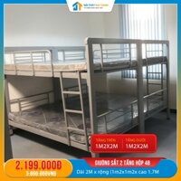 Giường sắt hai tầng hộp 1m2 x 2m