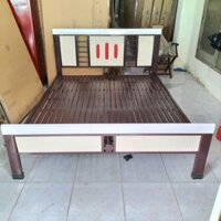 Giường sắt hộp 1m4 1m2 1m6 2m 1m8 đẹp giá rẻ giao hàng miễn phí TPHCM - Giường sắt hộp