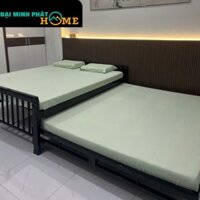 Giường sắt hộp 2 trong 1 , Giường sắt đơn trên dưới kết hợp tối ưu diện diện