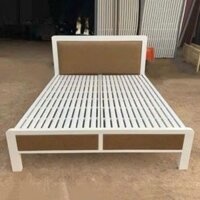 Giường sắt hộp ốp nệm (1m6 x 2m)