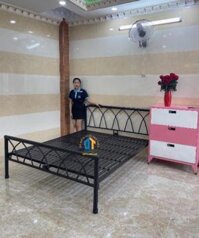 Giường sắt kiểu gỗ Đại Thành 2 - 1M6X2M