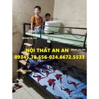 Giường sắt lệch tầng 1m0 1m2, Giường sắt tầng ( Có video sp)