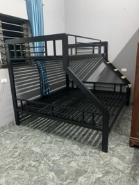 Giường sắt lệch tầng 1m8 hộp to
