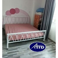 Giường sắt Lưới, BI Kiểu 80cm 1m 1M2,1M4,1M6,1M8 DÀI 2M Mới 100% Sản Xuất tại Xưởng HCM Bao Ship-giường sắt đơn giản