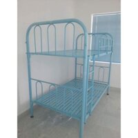 giường sắt tròn 2 tầng ngang 1m4