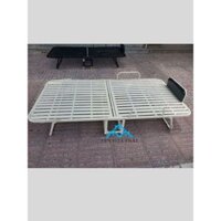 Giường sắt xếp di dộng 1m2 x 2m màu kem