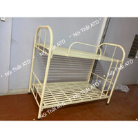 Giường sắt_Giường đôi 2 tầng cho người lớn- giường tầng sắt giá rẻ 1m6 1m4 1m2 1m 80cm dài 2m lắp ráp nhanh