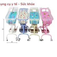 GIƯỜNG SƠ SINH (Xe Nôi Em bé ) TJM- XN02 - Bốn bánh nhỏ linh hoạt, có khay sắt