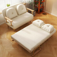 Giường sofa gấp gọn khung thép chịu lực 500kg,ghế sofa giường thông minh vải nỉ nhung cao cấp (Tặng Gối)