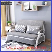 Giường Sofa Gấp Gọn Kiểu Dáng Hàn Quốc, Ghế Sofa, Giường Xếp, Giường Ngủ Đa Năng 2 Trong 1, Sofa Giường Thông Minh - màu ghi - 1m30 x 1m95