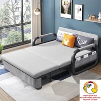 Giường sofa, giường đa năng thông minh gấp gọn thành ghế tiện lợi, phong cách châu Âu, có hốc đựng đồ-M060-2