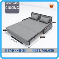 Giường sofa - Giường ngủ thông minh có hộc đồ ( Kích thước 1m5 )